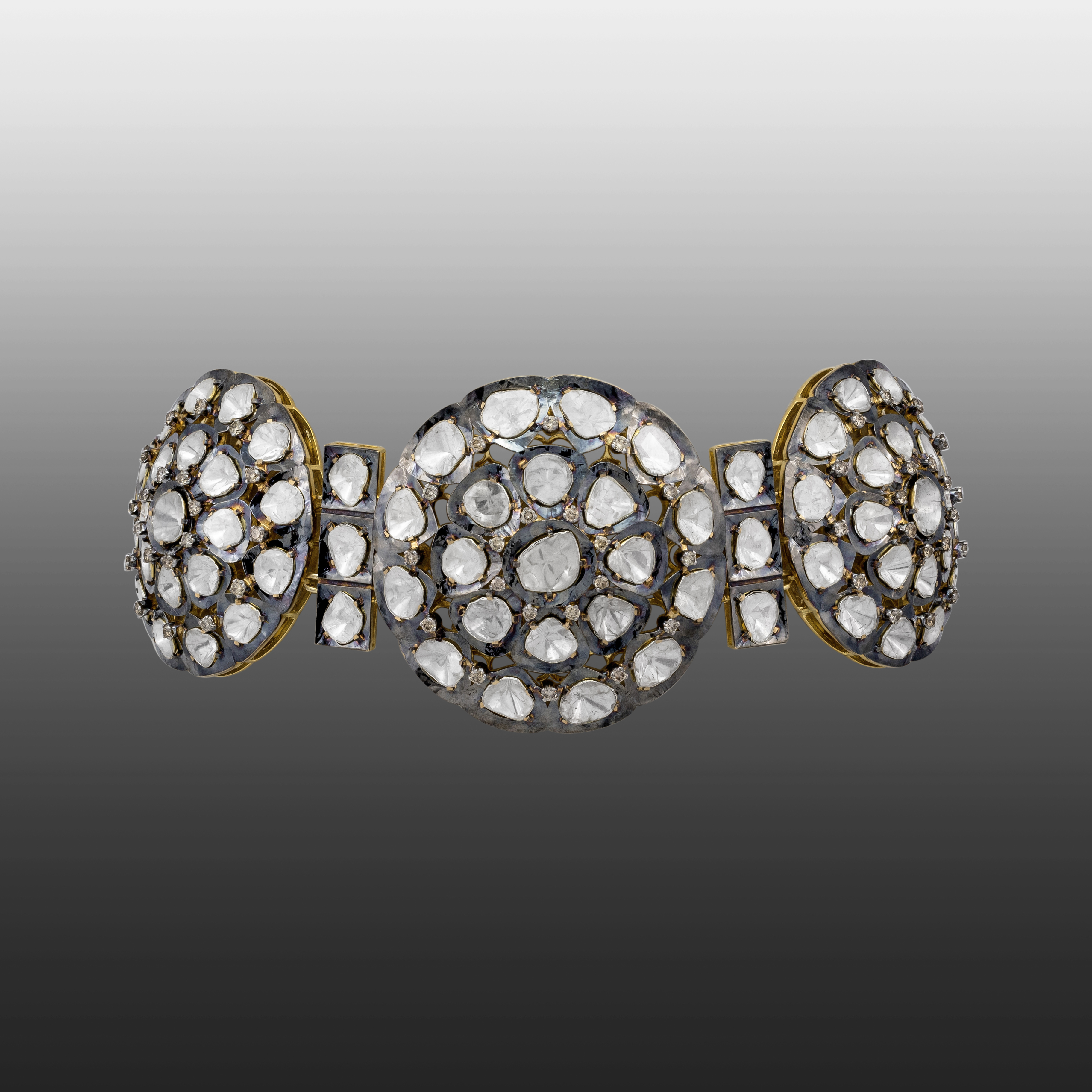 Radial Tri-Circular Polki Choker